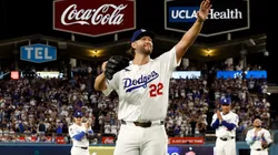 Clayton Kershaw #22 of the Los Angeles Dodgers in 2025.