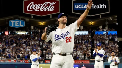 Clayton Kershaw #22 of the Los Angeles Dodgers in 2025.