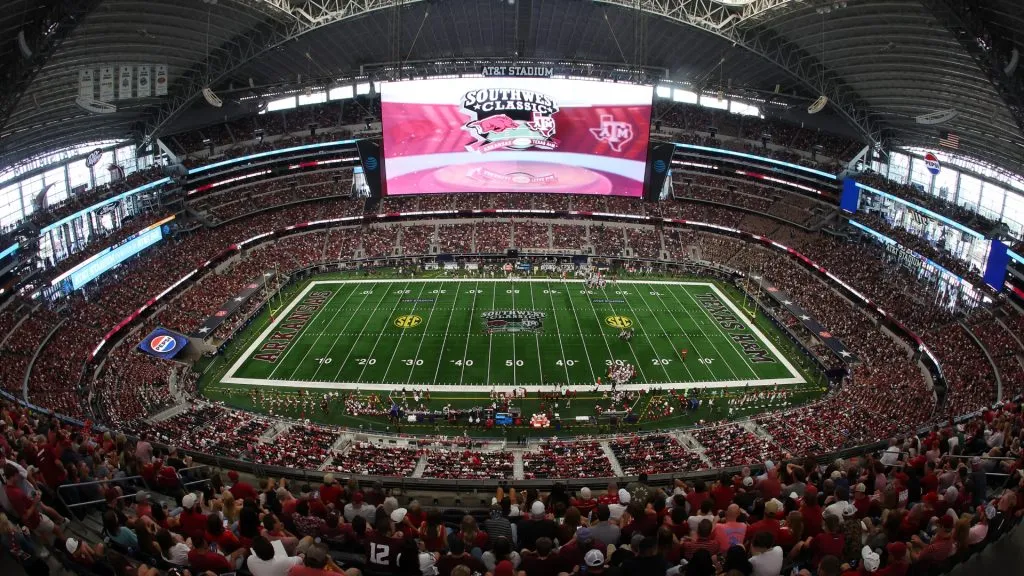 A general view of AT&T Stadium. (Source: Richard Rodriguez/Getty Images)