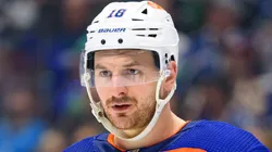 Zach Hyman at Rogers Arena on May 8, 2024 in Vancouver, British Columbia, Canada.