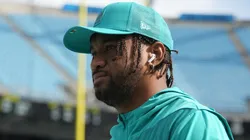 Tua Tagovailoa #1 of the Miami Dolphins.