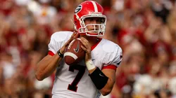 Matthew Stafford #7 of the Georgia Bulldogs in 2008.
