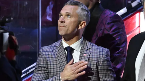 Martin St. Louis at Bell Centre on October 9, 2024 in Montreal, Quebec, Canada.