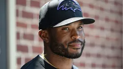 Zach Orr during media talk with the reporters on Feb 5, 2024.