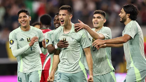 Players of Mexico during the 2025 CONCACAF Gold Cup.