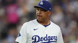 Dave Roberts addresses the media after the Dodgers clinched an NLCS berth.