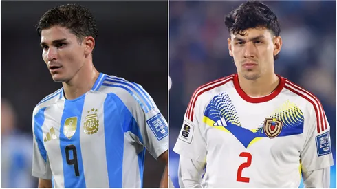 Julian Alvarez of Argentina and Nahuel Ferraresi of Venezuela.