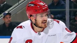 Jack Roslovic #98 skates in an NHL game.