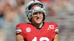 Quarterback John Mateer #10 of the Oklahoma Sooners.