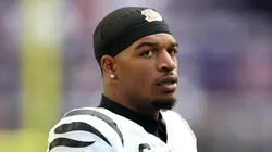 Ja'Marr Chase before a Bengals game.