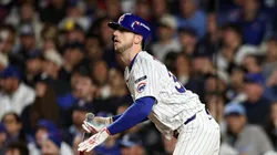 Kyle Tucker #30 of the Chicago Cubs hits a home run.