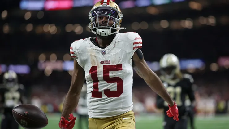 Jauan Jennings #15 of the San Francisco 49ers