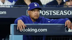 Dave Roberts looks on against the Philadelphia Phillies.