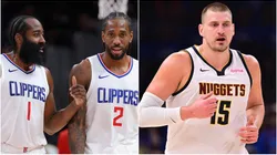 James Harden, Kawhi Leonard of Los Angeles Clippers, and Nikola Jokic of Denver Nuggets.