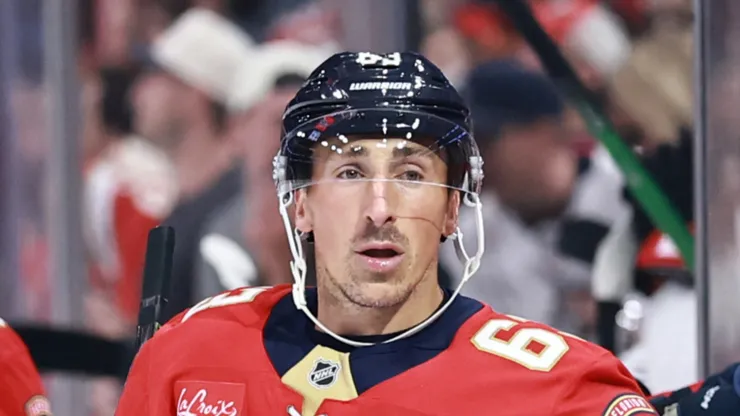 Brad Marchand at Amerant Bank Arena on October 11, 2025 in Sunrise, Florida.