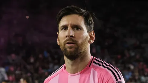 Lionel Messi of Inter Miami prior to an MLS game.