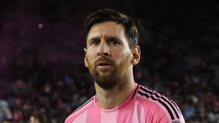Lionel Messi of Inter Miami prior to an MLS game.