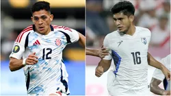 Alonso Martinez of Costa Rica and Junior Arteaga of Nicaragua.