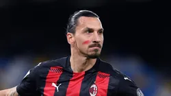 Zlatan Ibrahimovic during a AC Milan game.