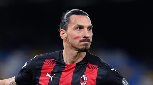 Zlatan Ibrahimovic during a AC Milan game.