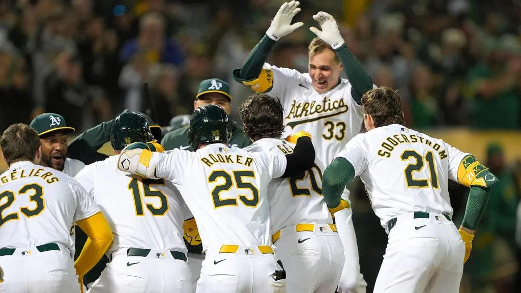 Oakland Athletics playes (Source: Thearon W. Henderson/Getty Images)