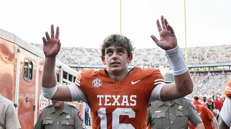 Arch Manning at the Cotton Bowl on October 11, 2025 in Dallas, Texas.