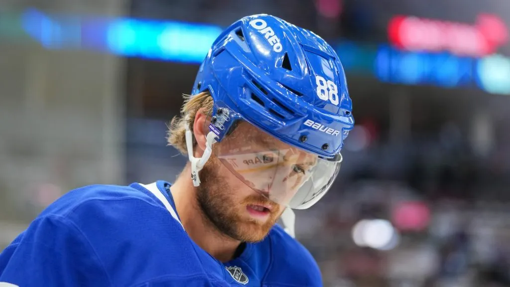 William Nylander looking down