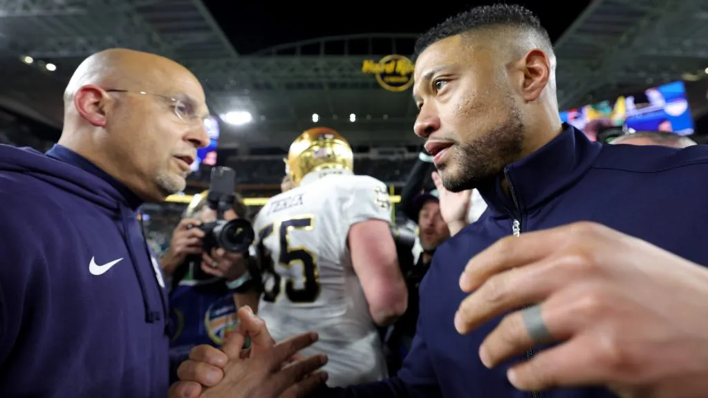 Marcus Freeman with James Franklin