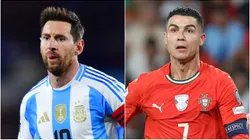 Lionel Messi (left) and Cristiano Ronaldo (right)