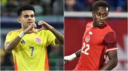 Luis Diaz of Colombia and Richie Laryea of Canada.