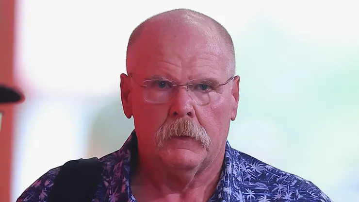 Andy Reid walking into Arrowhead.