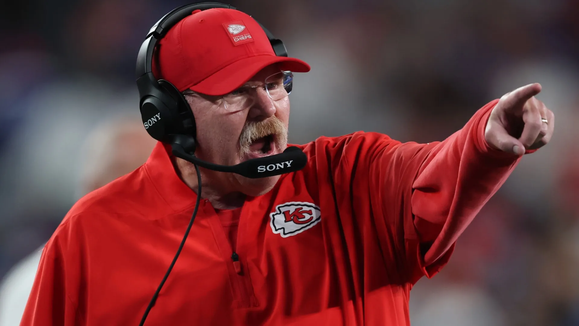 Andy Reid giving instructions
