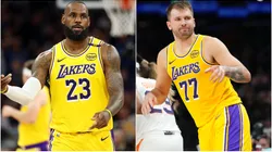 LeBron James and Luka Doncic of Los Angeles Lakers.
