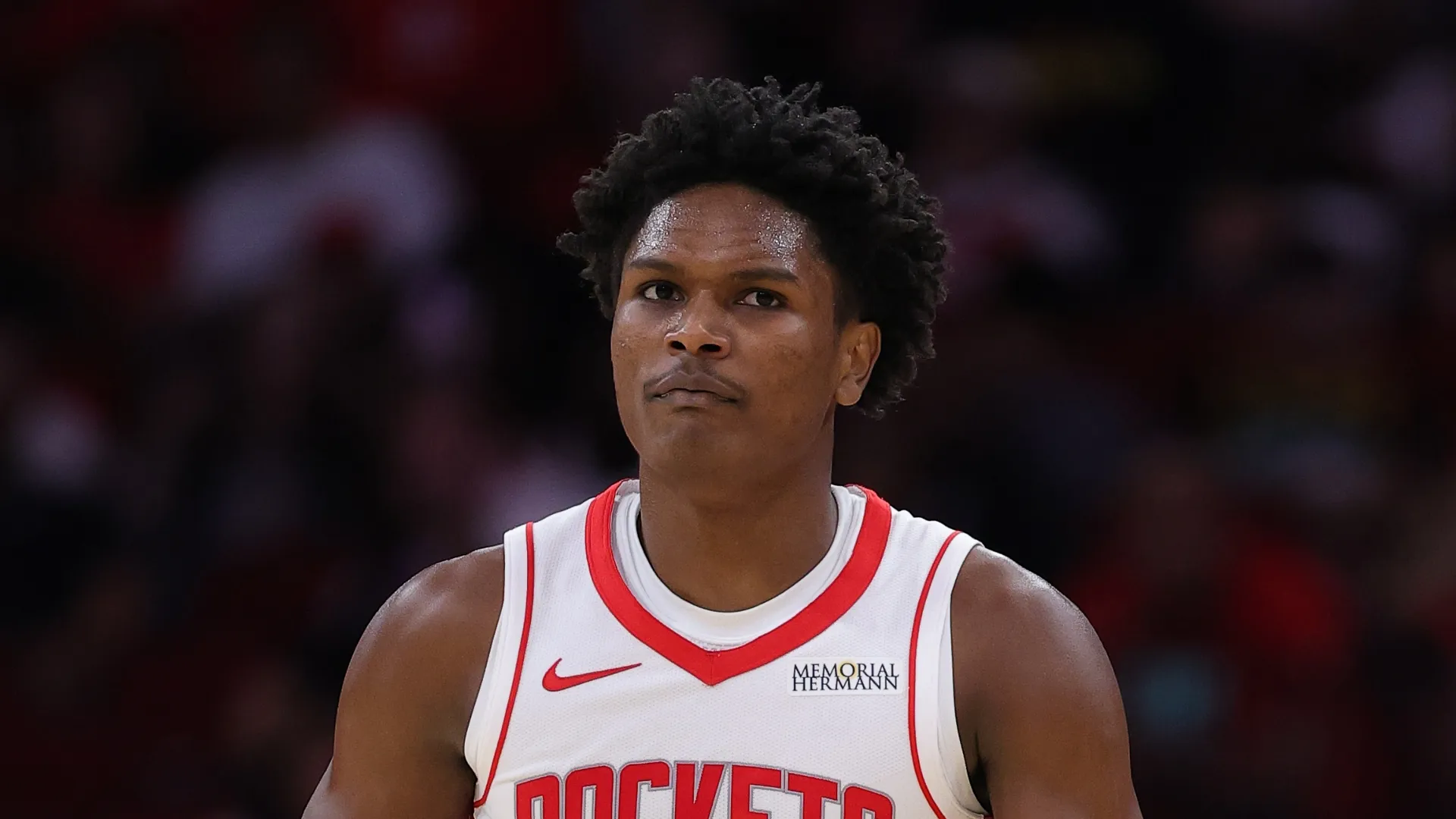 Amen Thompson #1 of the Houston Rockets