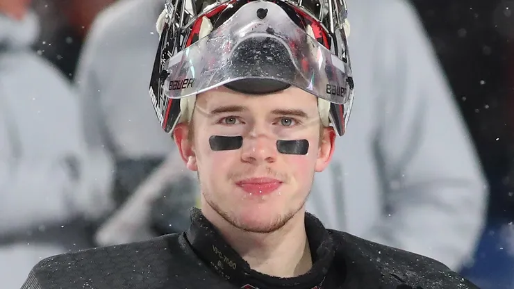Carter Hart at New Era Field.