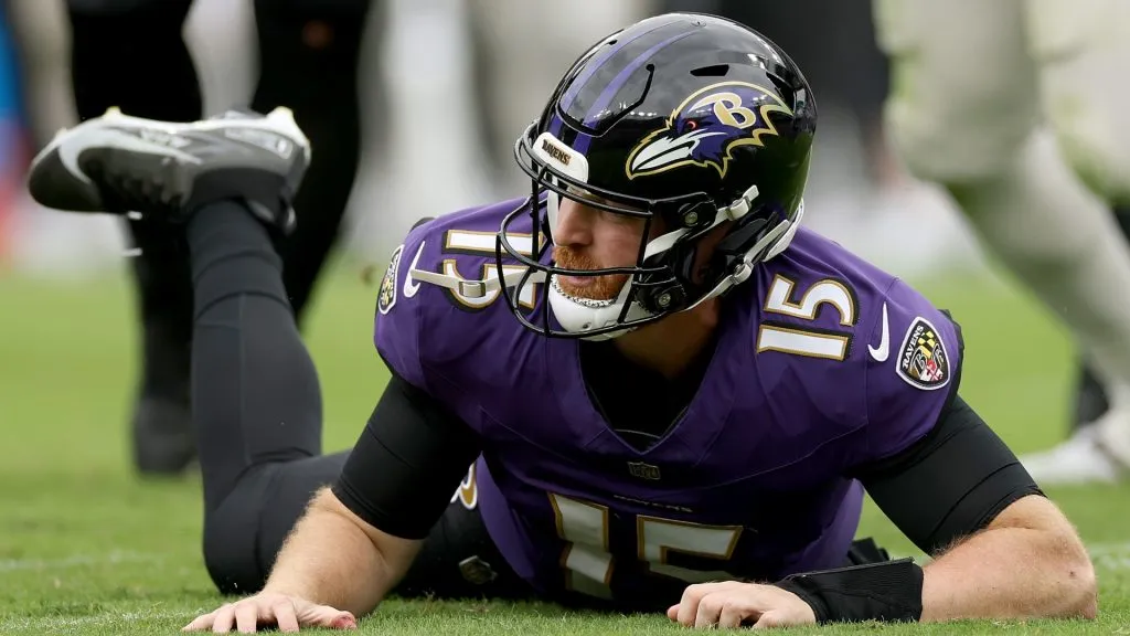 Cooper Rush #15 of the Baltimore Ravens