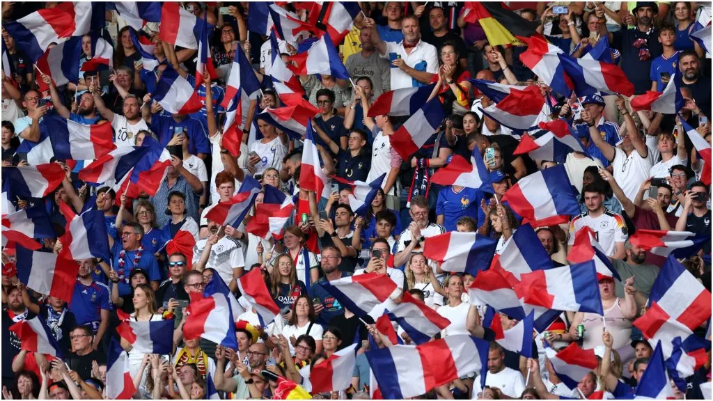 France fans wave flags – Eddie Keogh/Getty Images