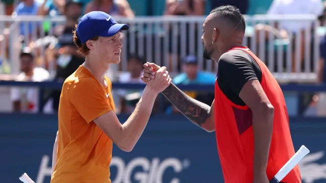 Jannik Sinner and Nick Kyrgios