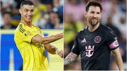 Cristiano Ronaldo of Al Nassr and Lionel Messi of Inter Miami.