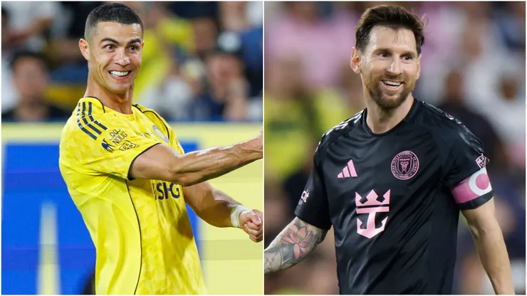 Cristiano Ronaldo of Al Nassr and Lionel Messi of Inter Miami.