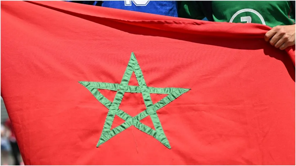 Fans of Morocco with their team’s national flag – Tullio M. Puglia/Getty Images