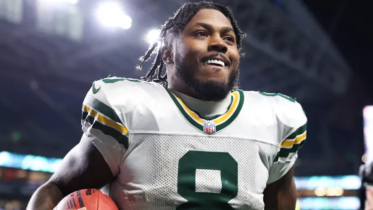 Josh Jacobs #8 of the Green Bay Packers.