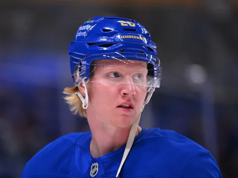 Dahlin makes mic-drop statement aimed at Marchand after fight in Sabres vs Panthers