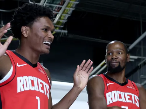 Amen Thompson's surprising two-word reaction to Kevin Durant's contract extension with the Houston Rockets