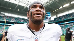 Tua Tagovailoa leaves the field after a loss vs the Chargers on October 12, 2025 in Miami Gardens.