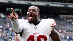 Tatum Bethune reacts against the Seahawks on September 07, 2025 in Seattle, Washington.