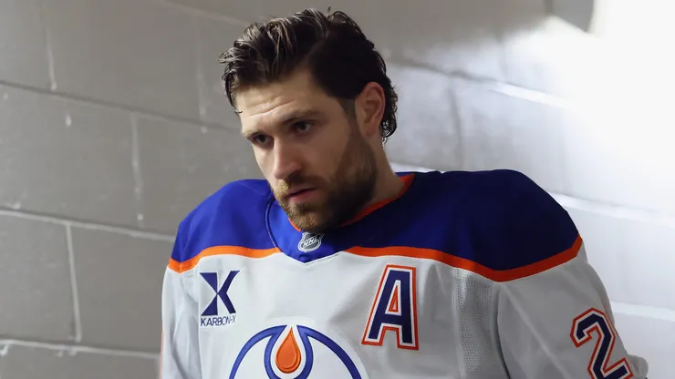 Leon Draisaitl at Madison Square Garden on October 14, 2025 in New York City.