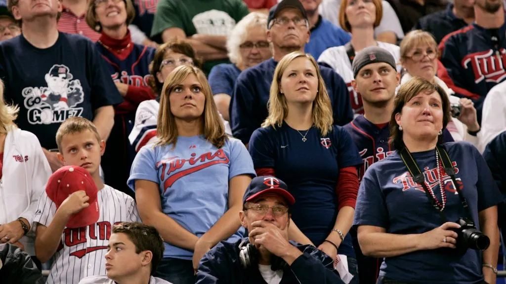 Minnesota Twins fans (Source: Genevieve Ross/Getty Images)