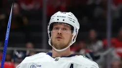 Elias Pettersson at Capital One Arena on October 19, 2025 in Washington, DC.