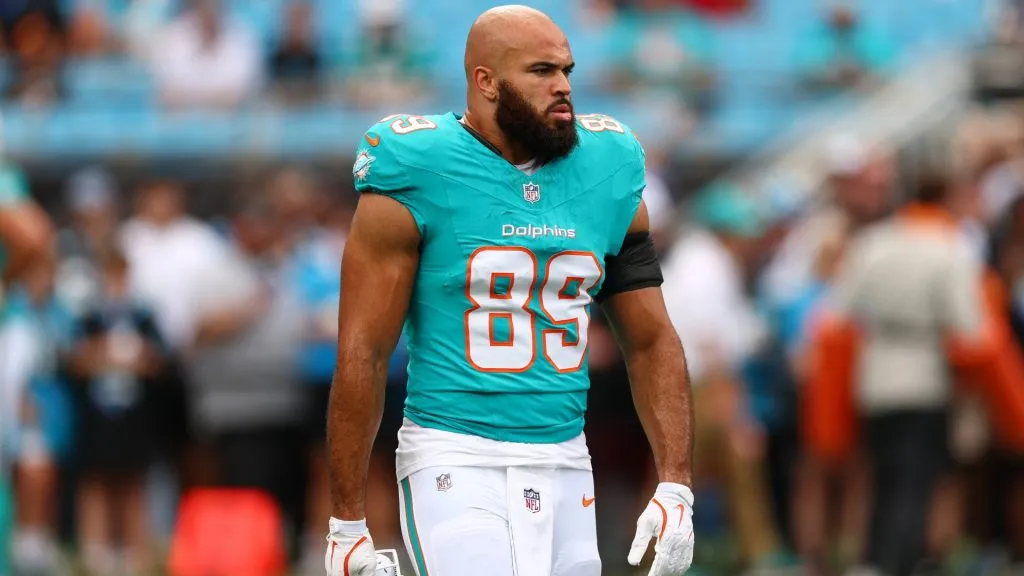 Julian Hill #89 of the Miami Dolphins